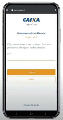 faça o login