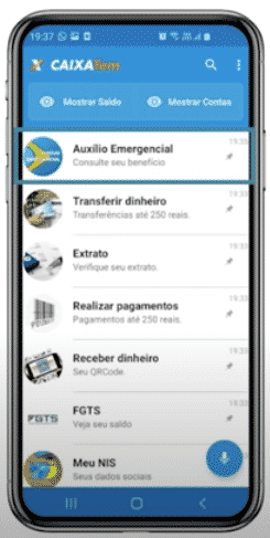 funcionalidades Caixa Tem