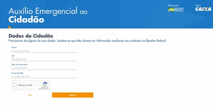 cadastrar e GANHAR o auxílio emergencial