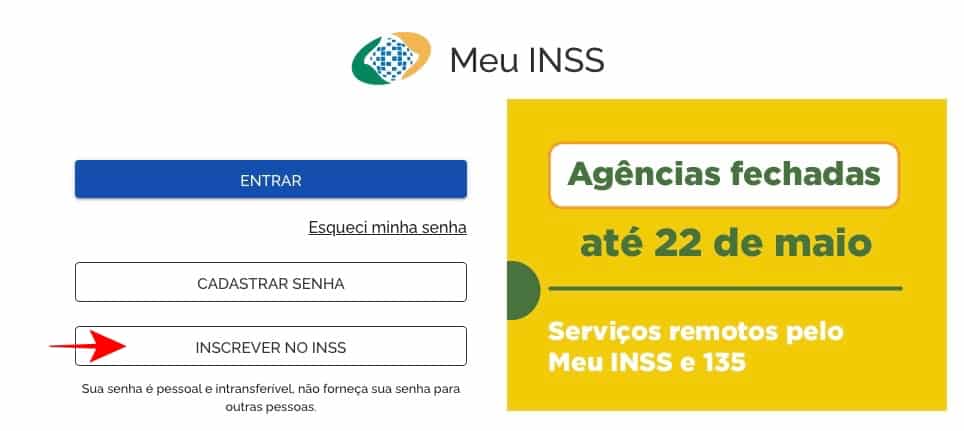 inscrever no inss