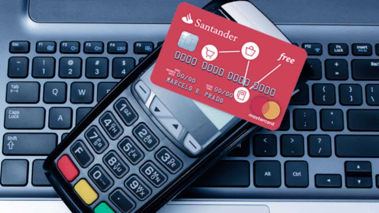 Cartões de crédito com score baixo - Santander Free