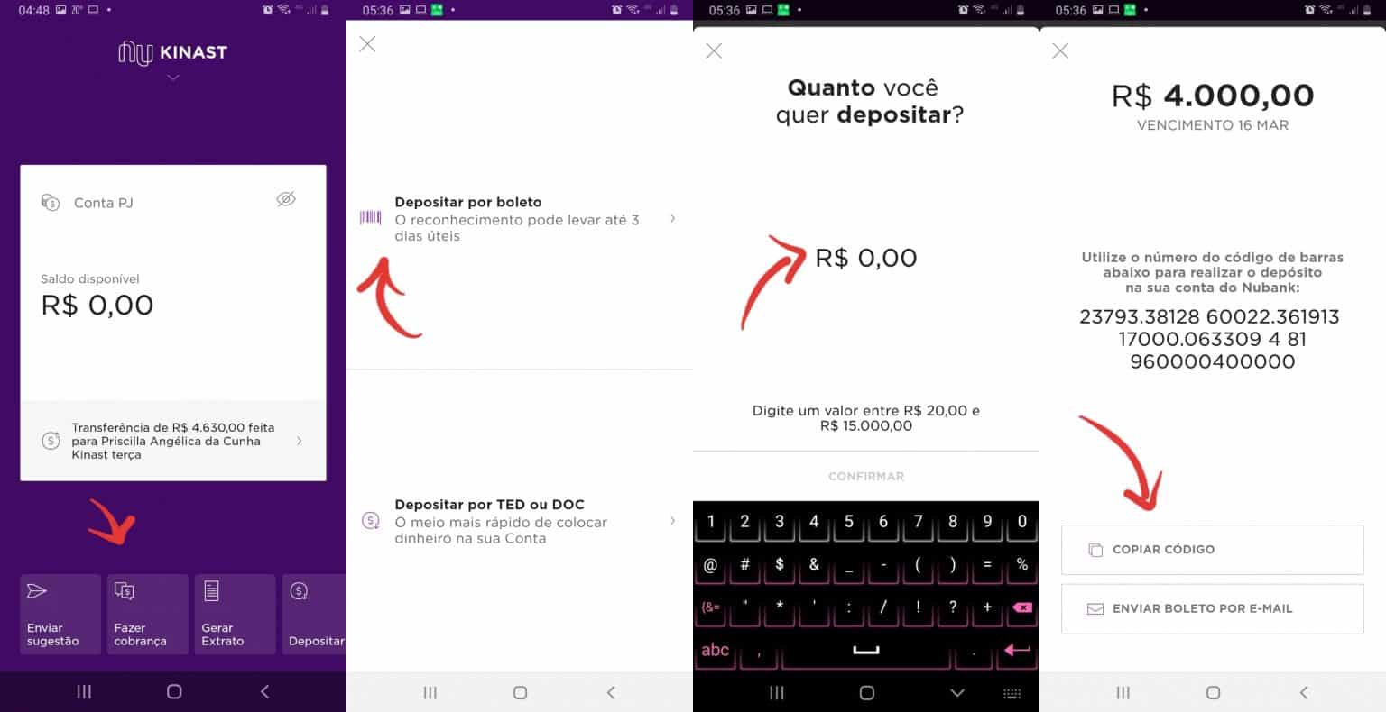 boleto conta digital nubank