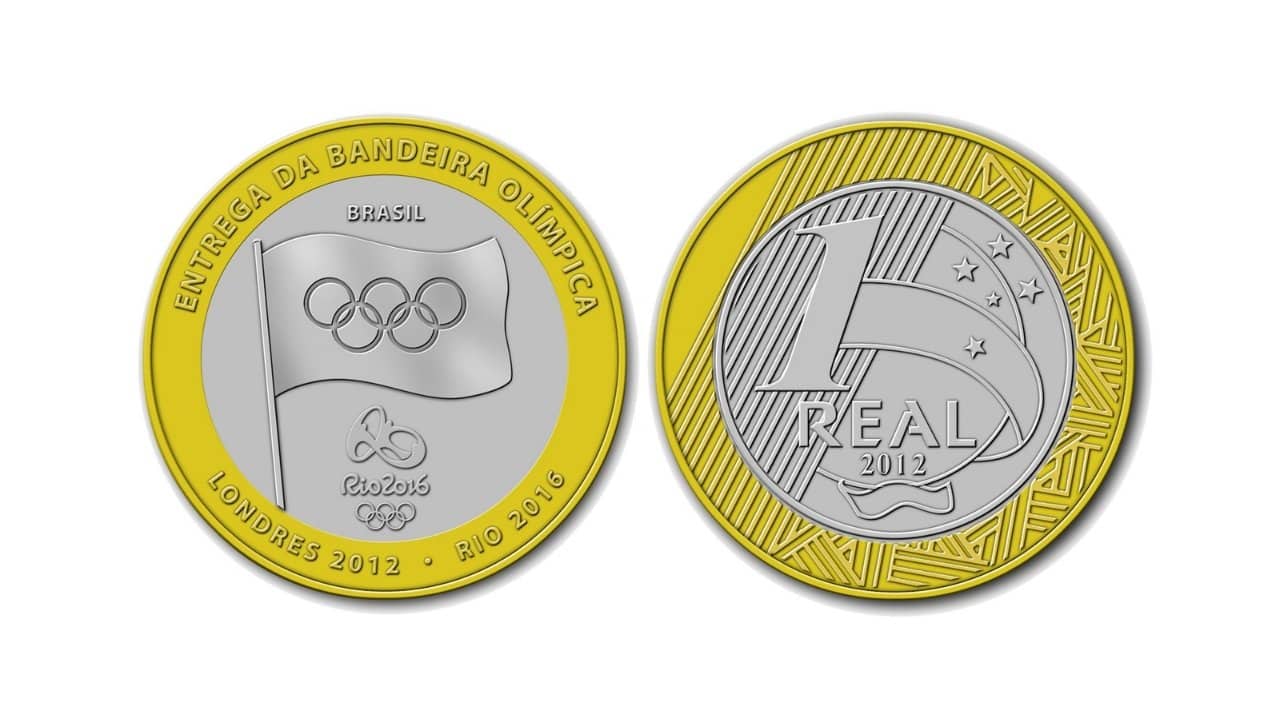 moeda das olimpiadas