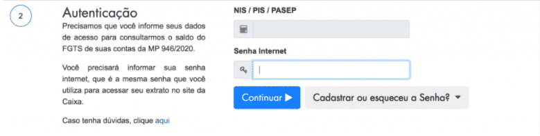 senha FGTS