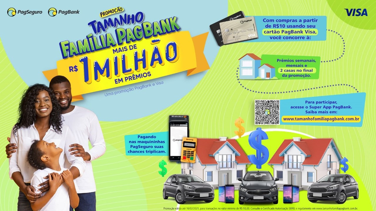 PagBank lança promoção com mais de R$ 1 milhão em prêmios
