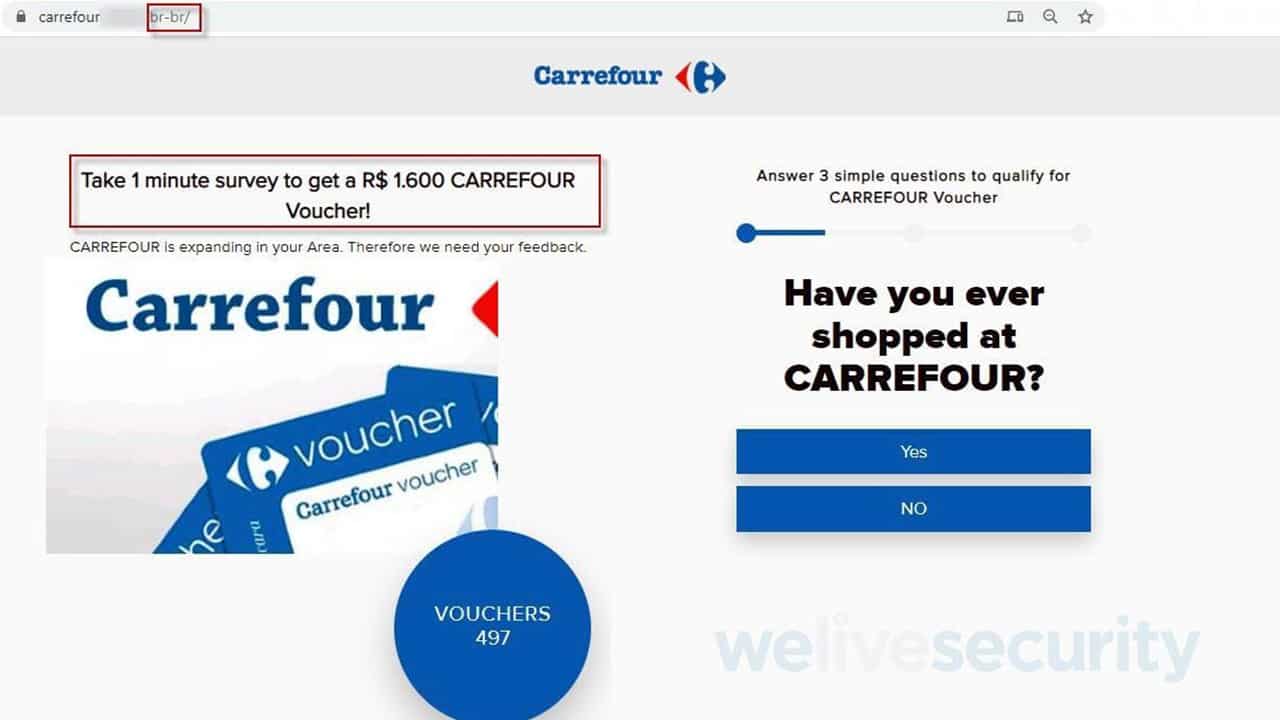 Carrefour está dando cartões