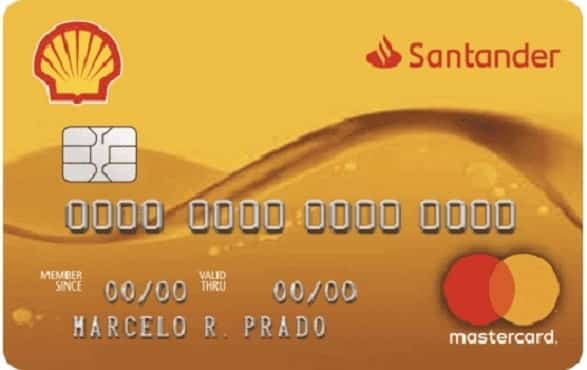 cartão Santander Shell