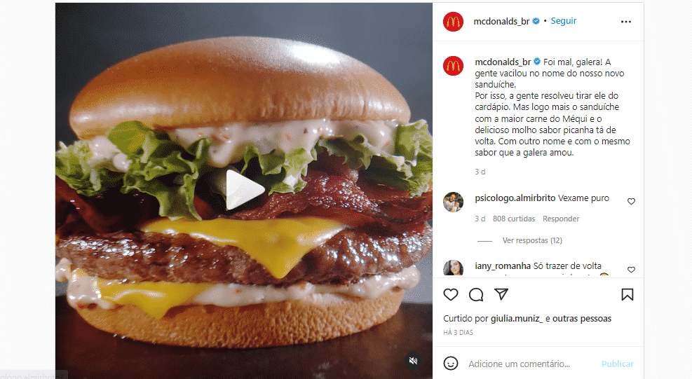 McDonald’s admite cometer un error y anuncia el regreso con un nuevo nombre