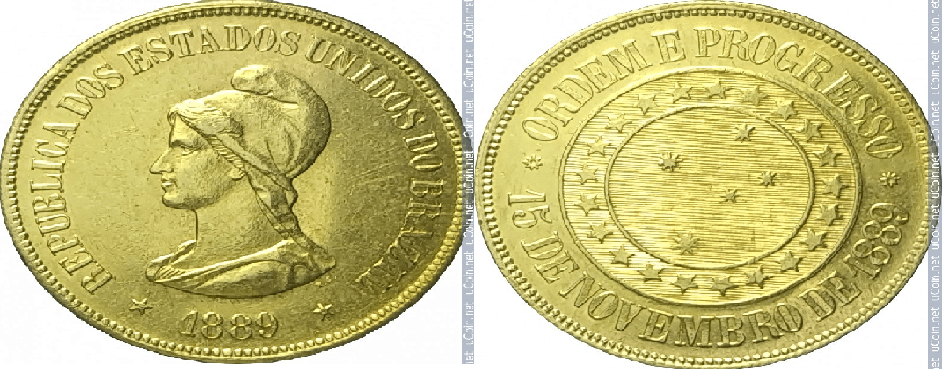 moeda de 20000 réis 1889