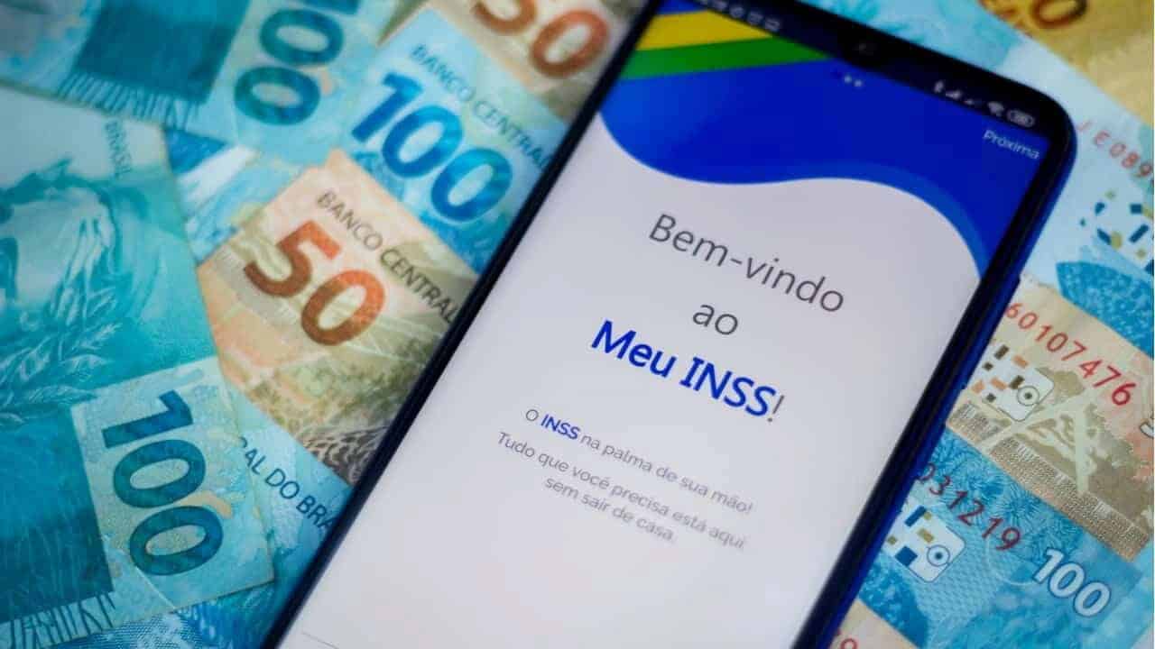 Tela inicial do aplicativo Meu INSS