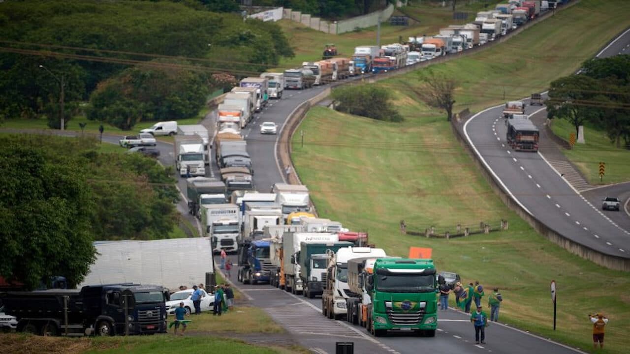 Manifestação de caminhoneiros