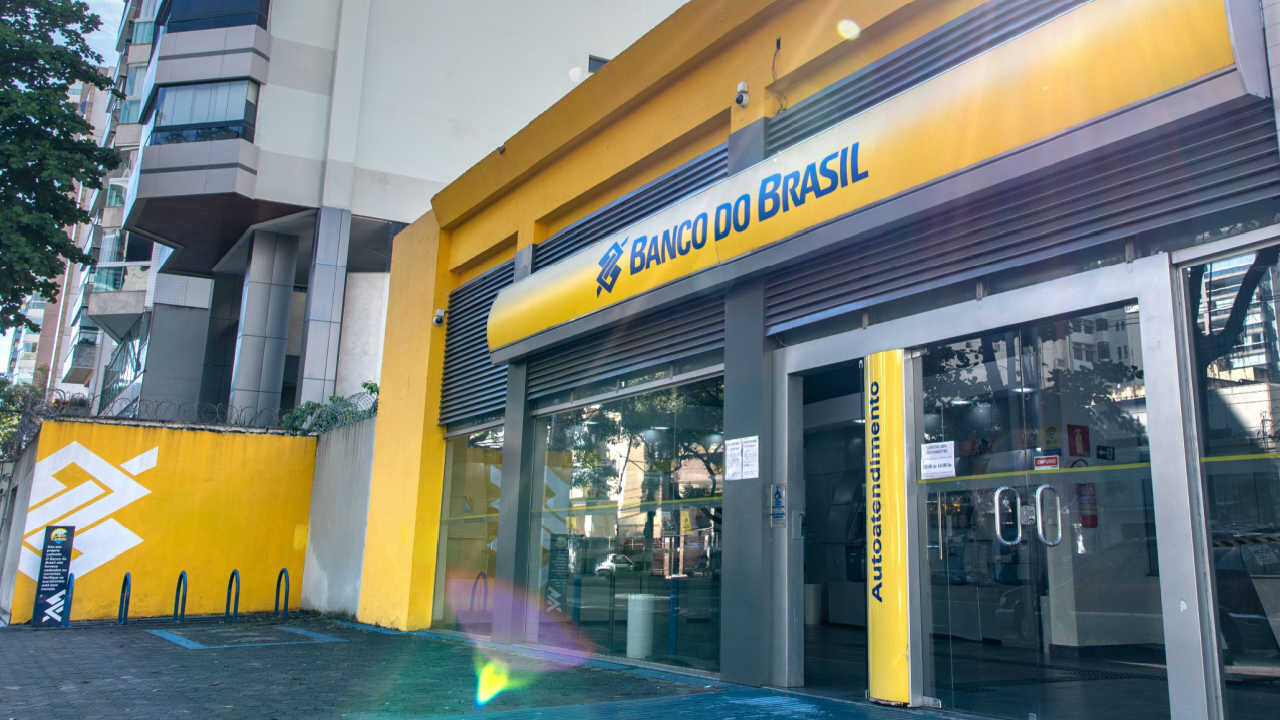 Fachada de uma unidade do Banco do Brasil