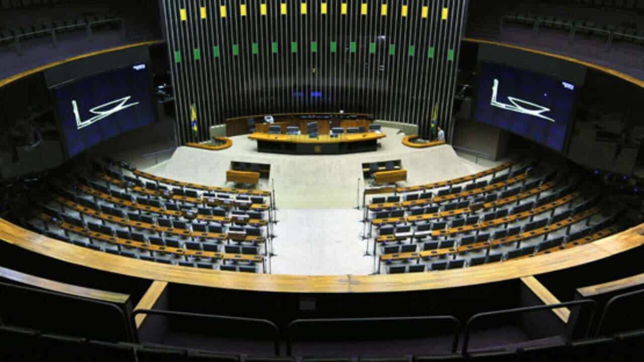 Imagem do plenário da Câmara dos deputados
