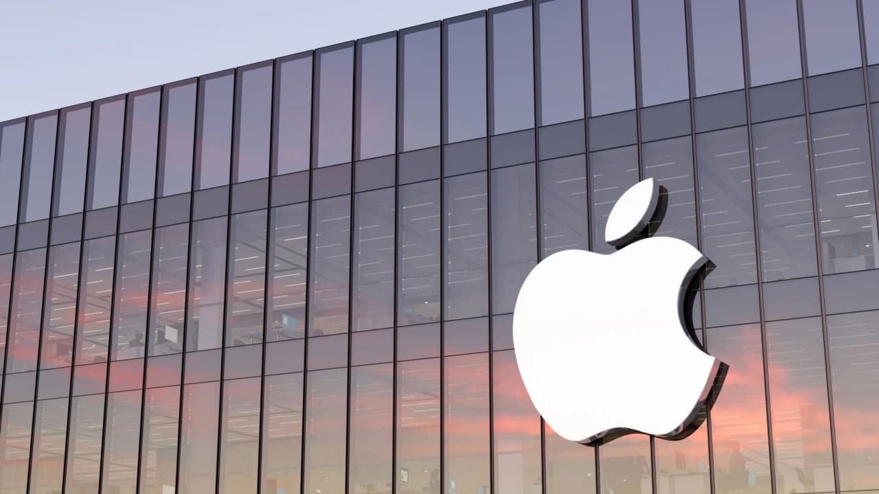 imagem da fachada do prédio da Apple