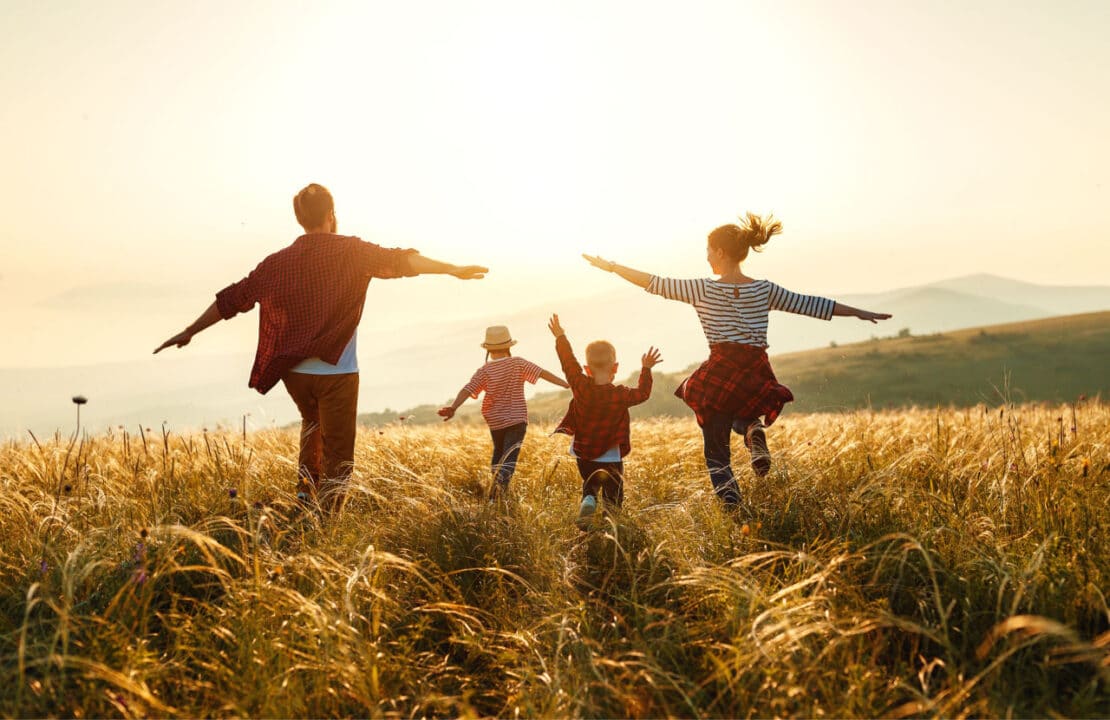 Família feliz - melhores estados
