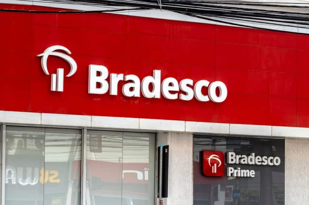Fachada de uma agência do Bradesco
