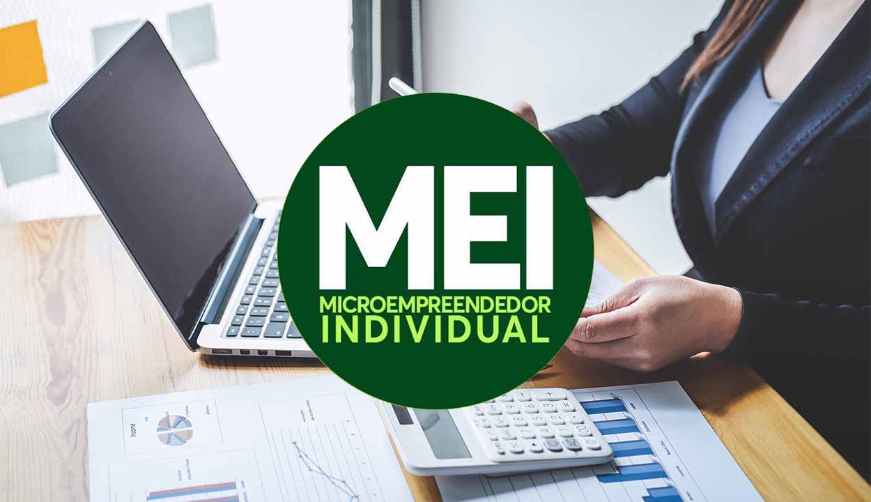 MEI trabalhando no computador