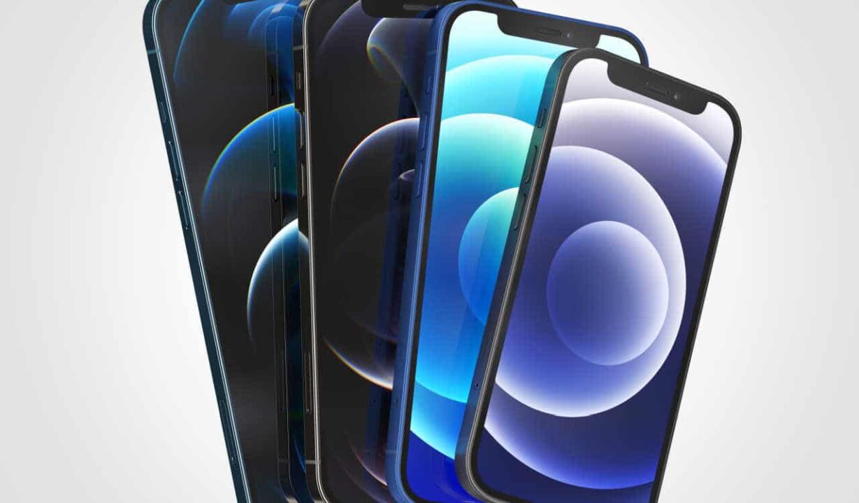 Várias gerações de iPhones