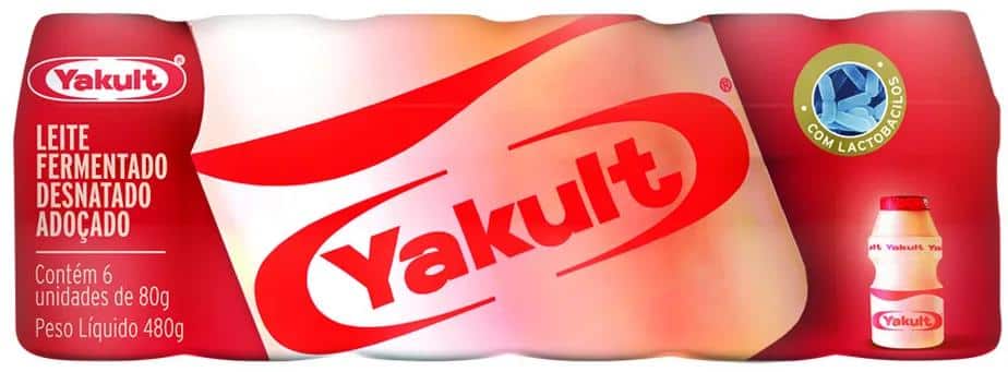 Embalagem leite fermentado yakult