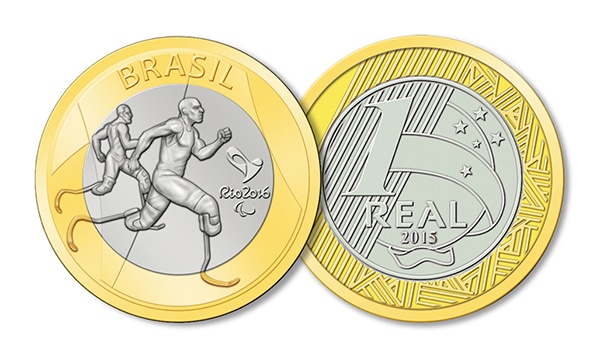 Moeda de um real jogos olímpicos