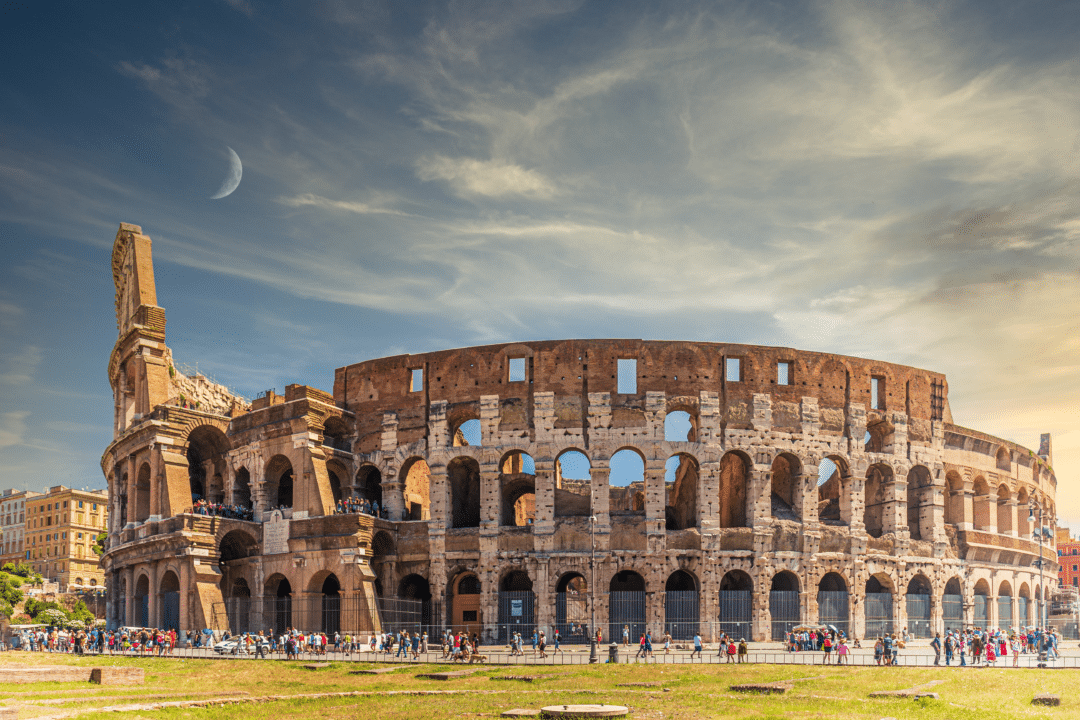 Imagem do coliseu em Roma
