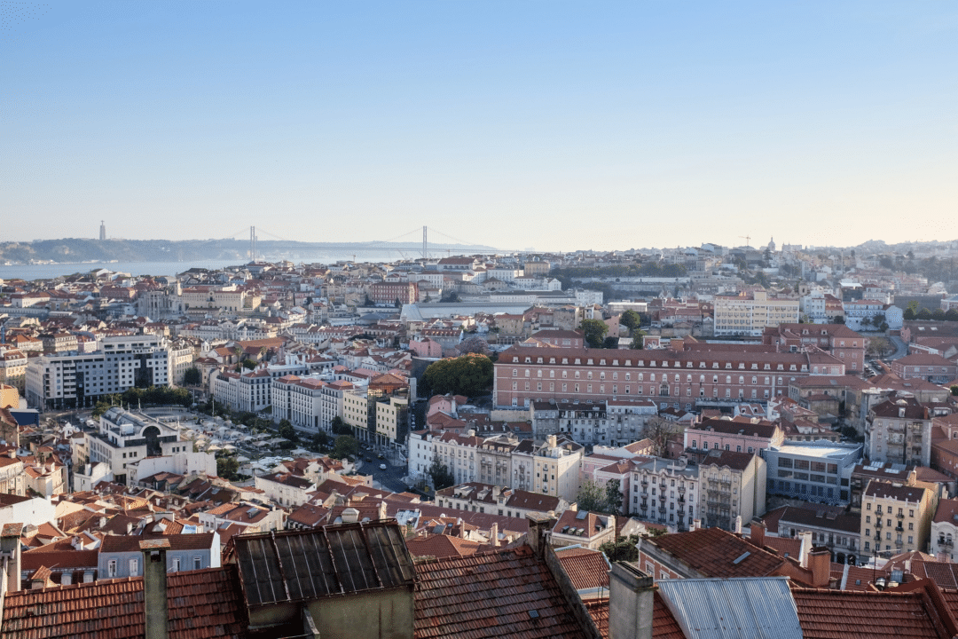 Imagem aérea de Lisboa 