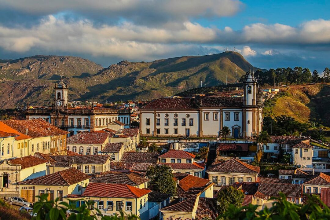 A imagem mostra a cidade de Ouro Preto - MG.