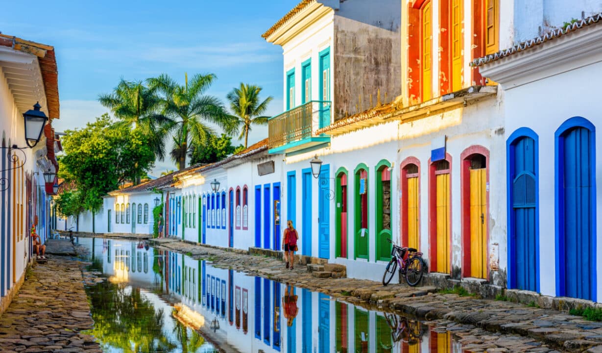 Paraty simbolizando as cidades mais bonitas do Brasil