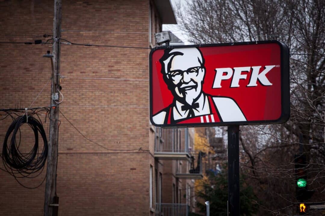 Imagem do KFC no Canadá