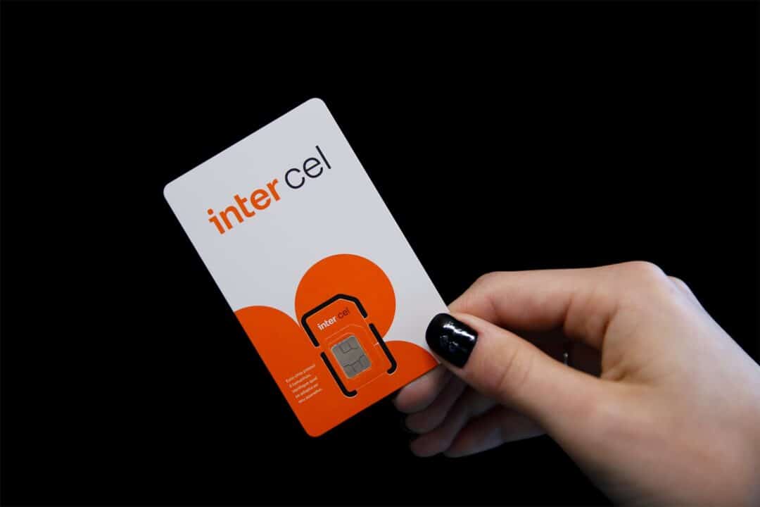 CartĂŁo com chip da Inter ,Intercel