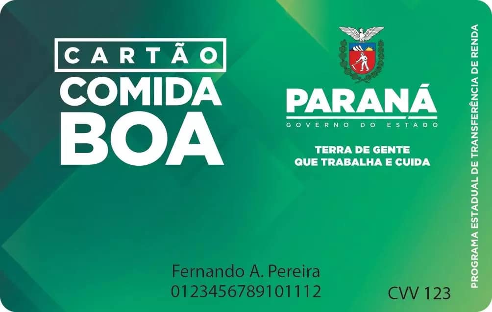 cartão benefício "Comida Boa"