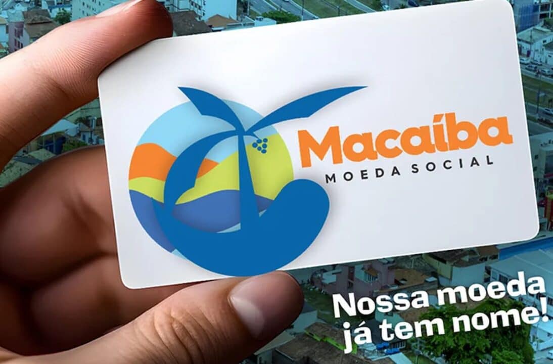 Cartão da Moeda Social de Macaé, a Macaíba.
