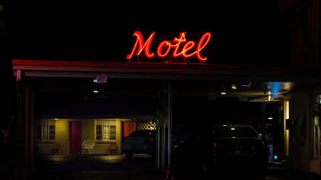 Fachada de um motel
