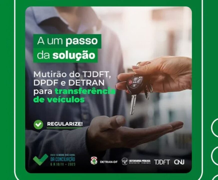 Propaganda do Mutirão do Detran-DF