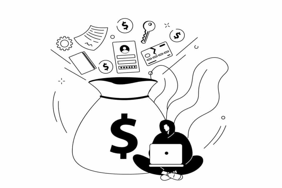 Ilustração indicando fraudes financeiras