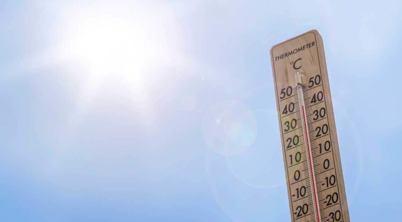 termometro registrando temperaturas extremas