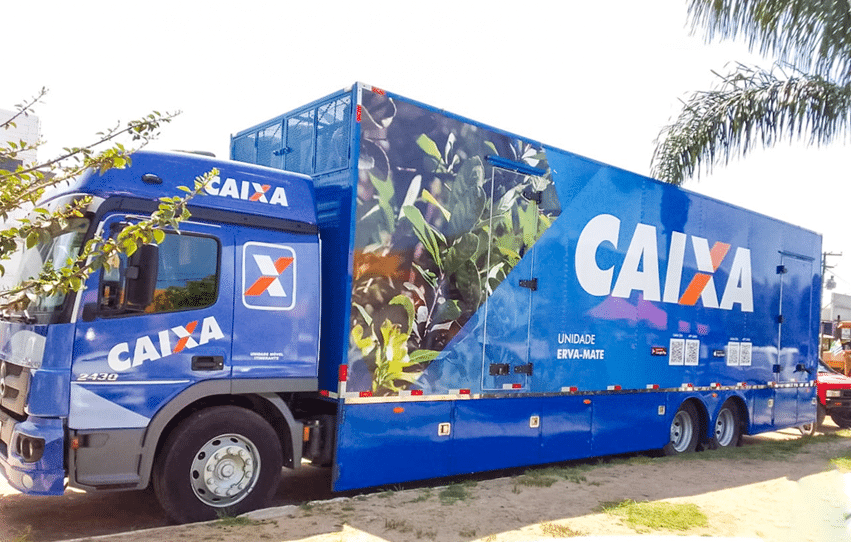 Caminhão Caixa chega a nova região para atender mais brasileiros