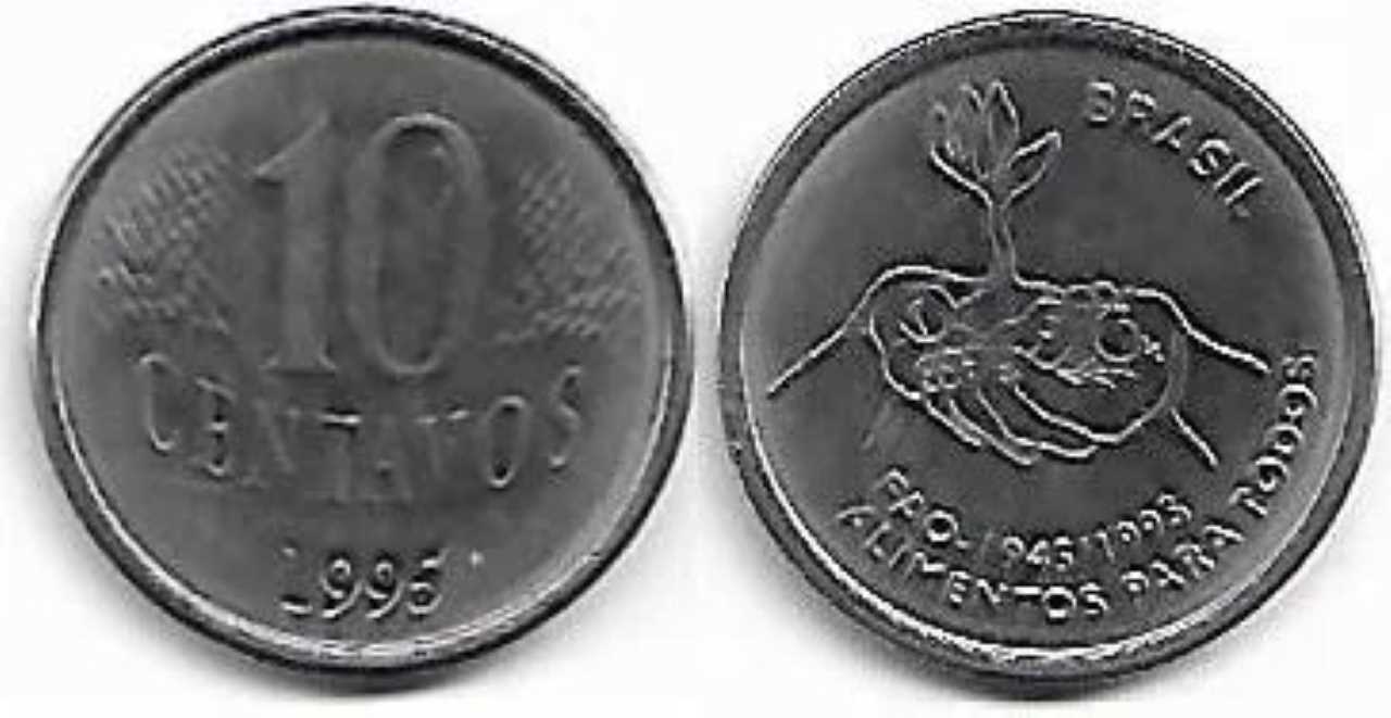 moeda rara de 10 centavos