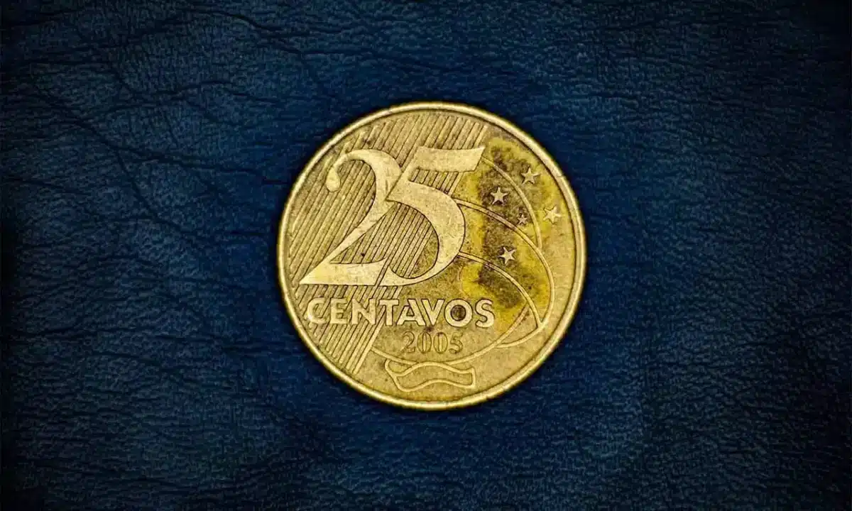 Moeda 25 centavos
