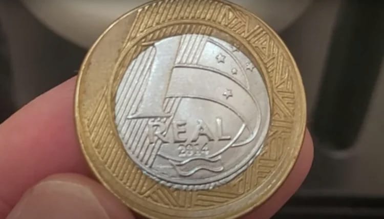 moeda de 1 real