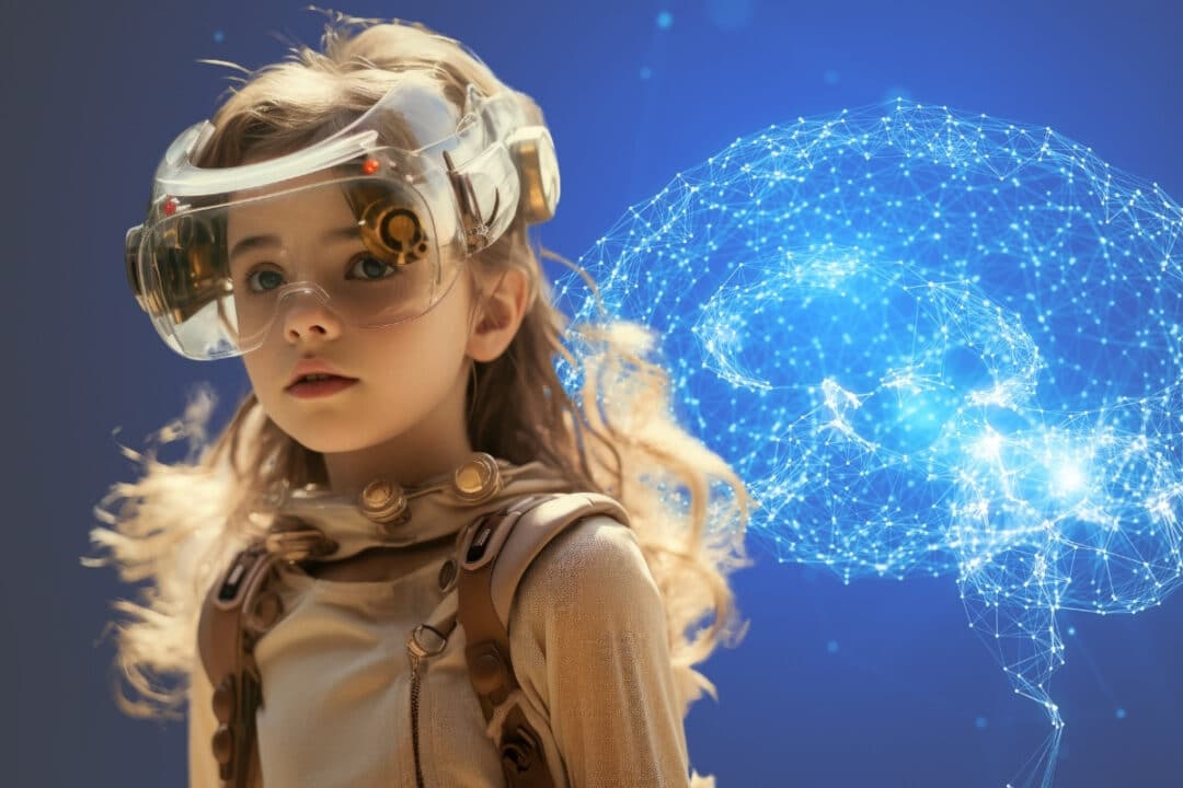Inteligência artificial e tecnologia CRIANÇA BETA CANVA FREEPIK