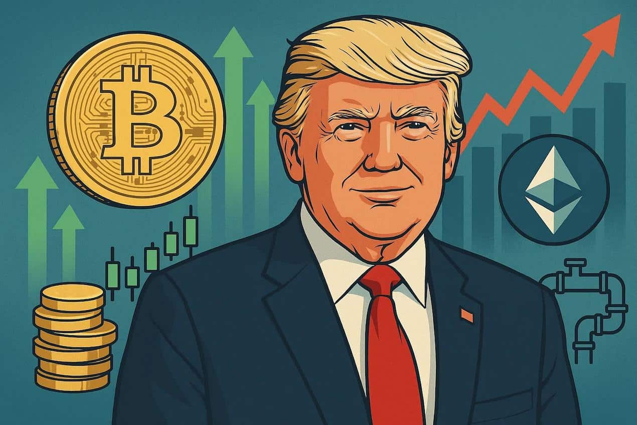 Efeito Donald Trump no mercado cripto: fortuna em alta e novos projetos no pipeline
