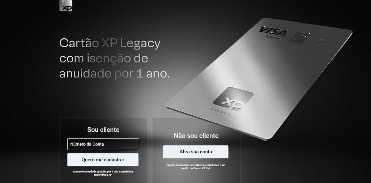 xp legacy promoção