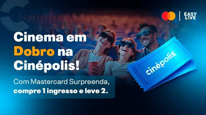 Mastercard Surpreenda libera ingresso grátis em rede de cinemas