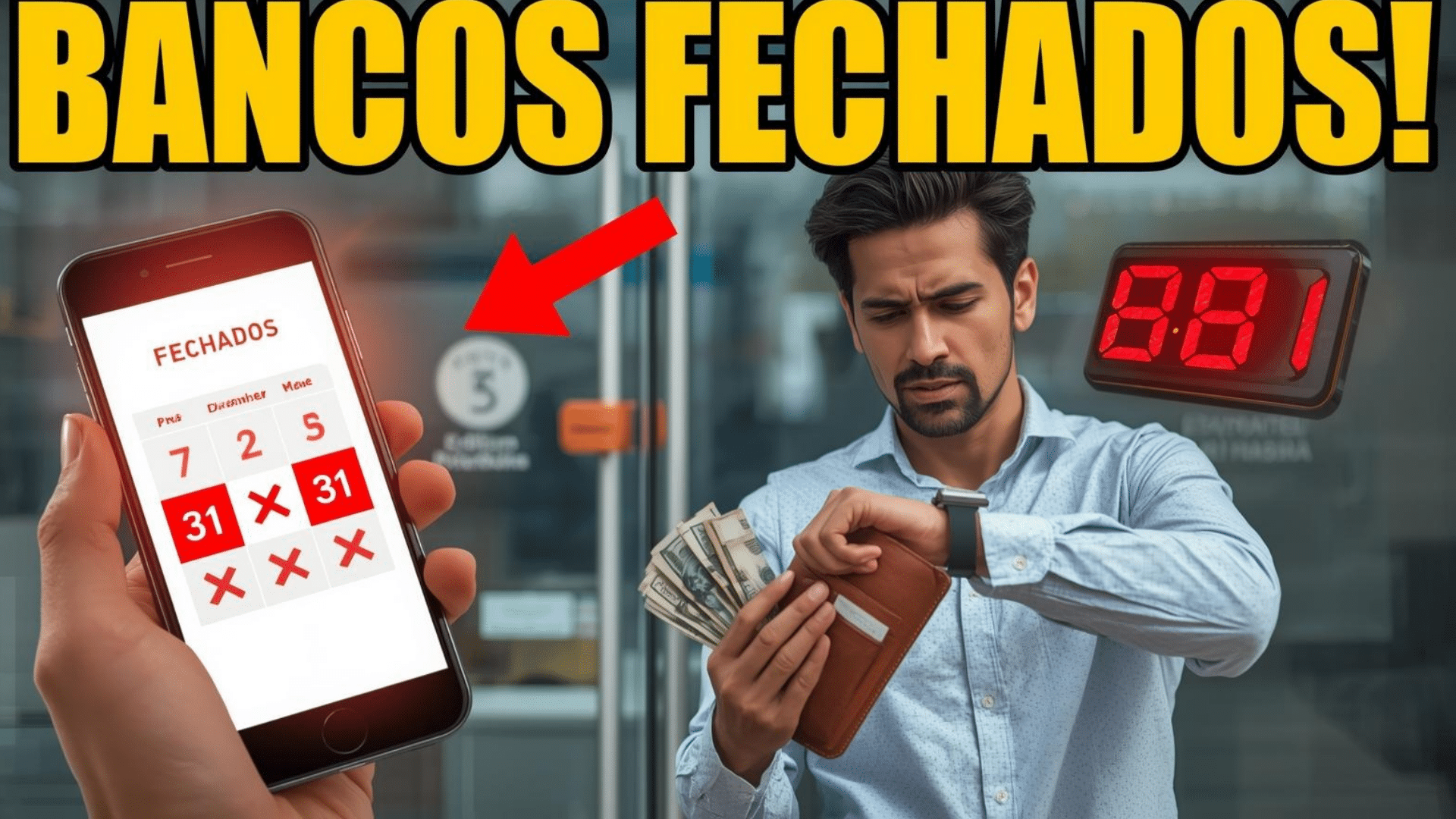 Bancos funcionam até terça-feira e fecham no Ano-Novo; confira o calendário