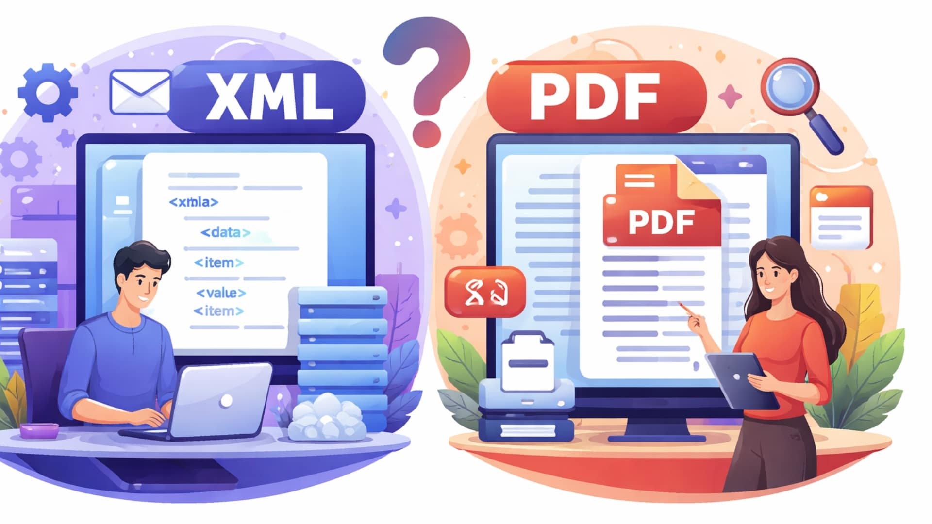 Guia Prático: Quando Usar XML e Quando Usar PDF