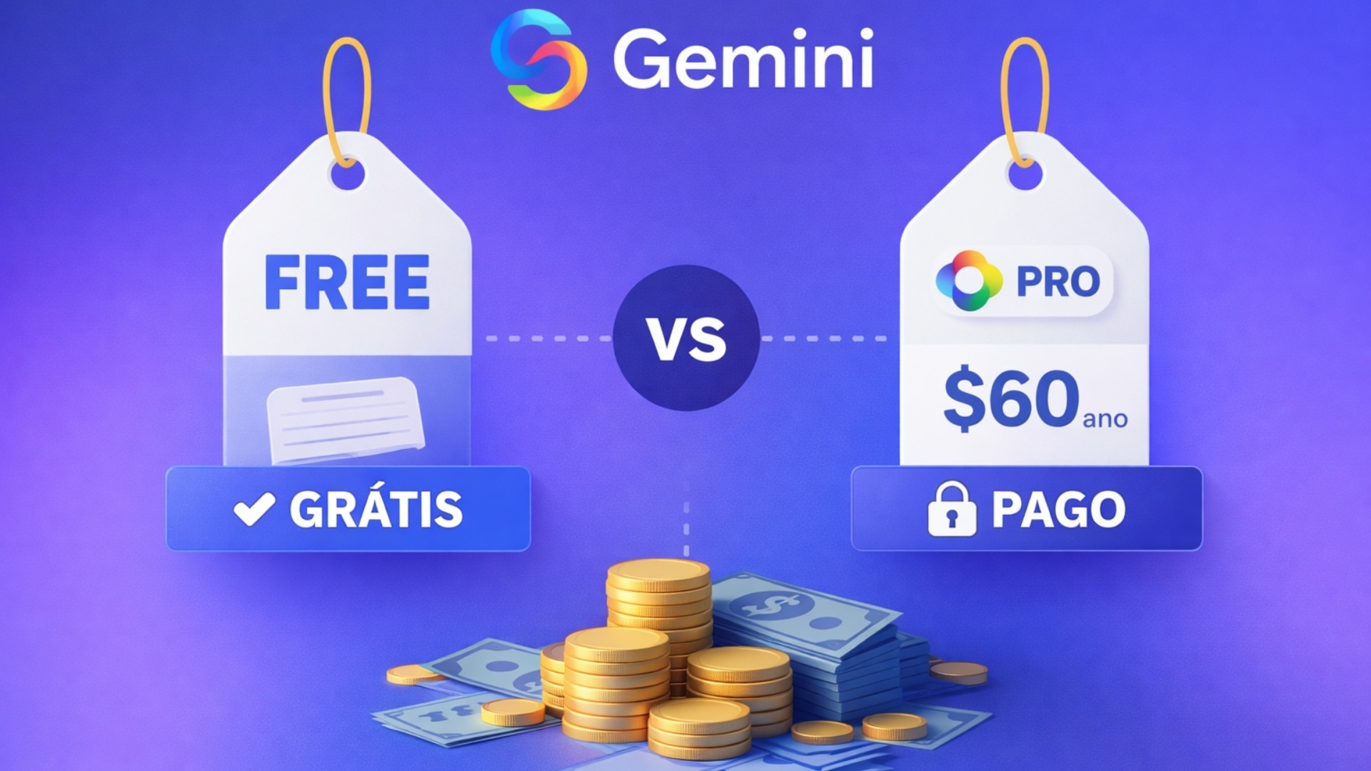 Gemini pago vs gratuito: veja preços e se a assinatura anual compensa