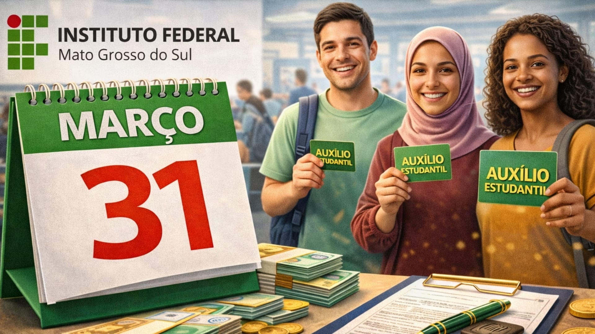 IFMS fixa março como prazo para auxílios estudantis