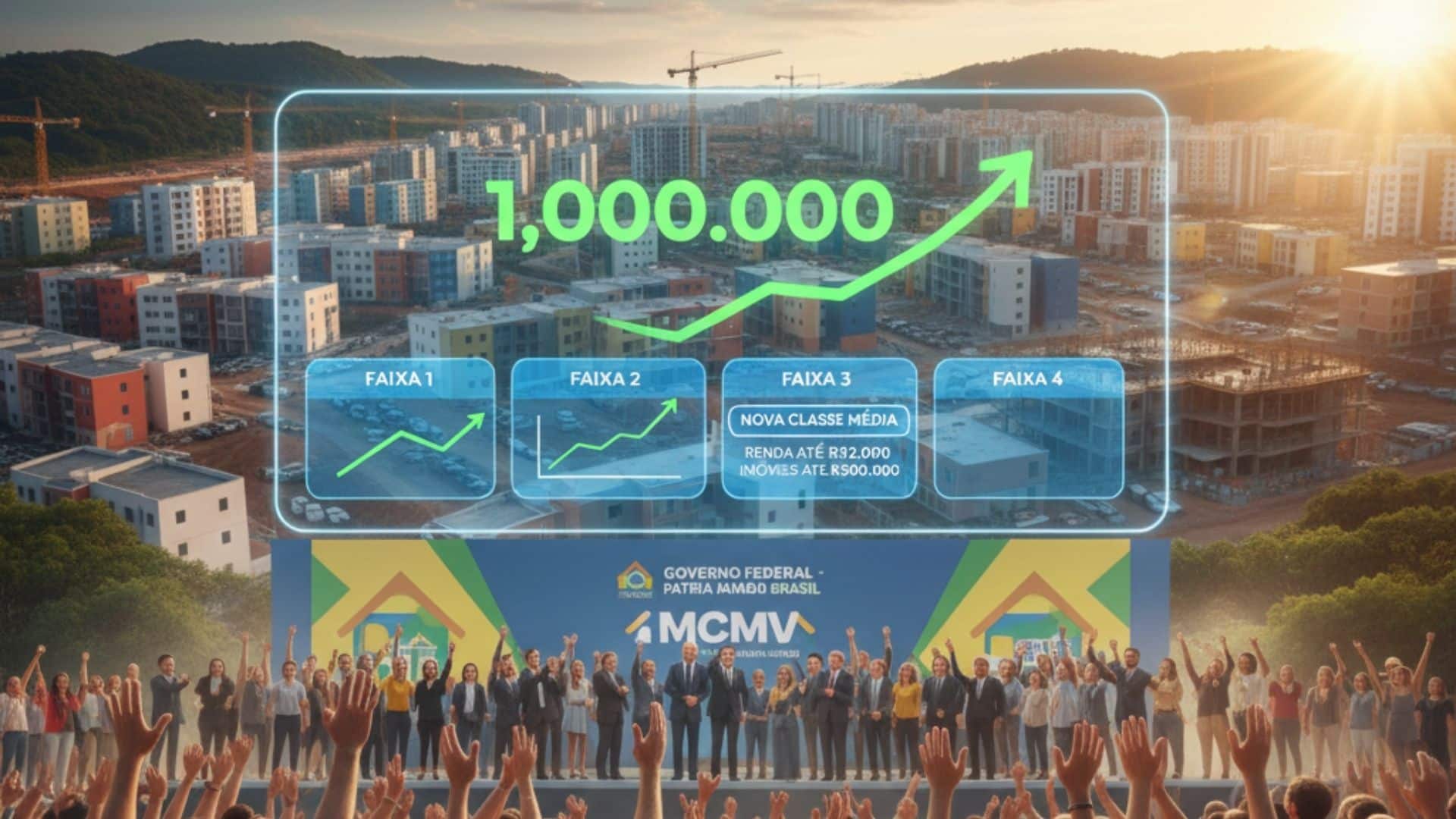 Governo projeta 1 milhão de moradias no MCMV