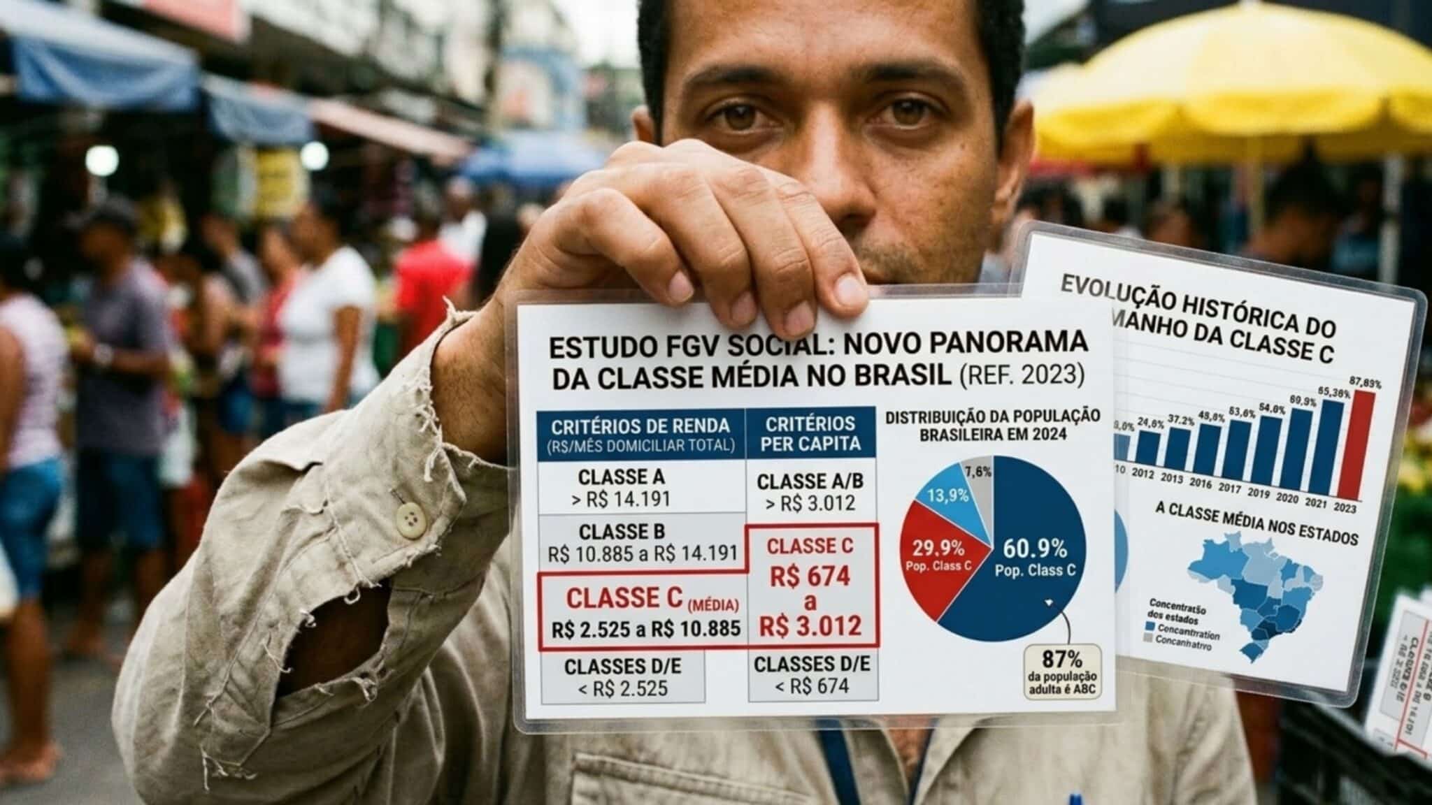 Estudo altera classificação de classe média no Brasil